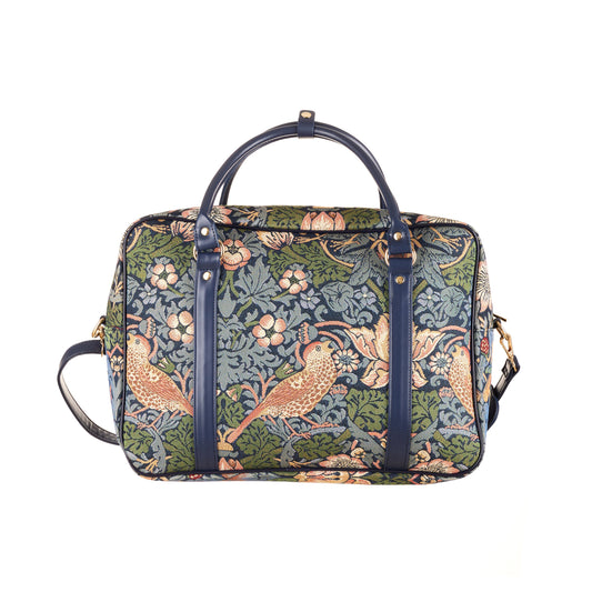 William Morris Strawberry Thief Blue - Cabin Bag
