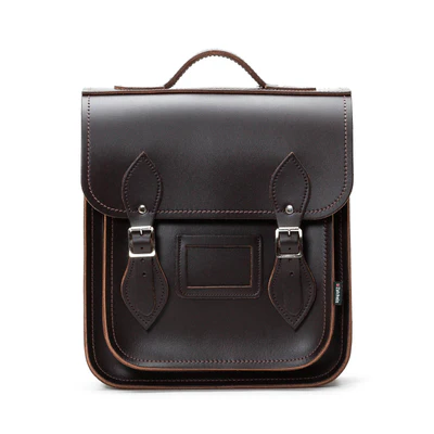 Cooper Allan Handmade Leather City Backpack - Dark Brown