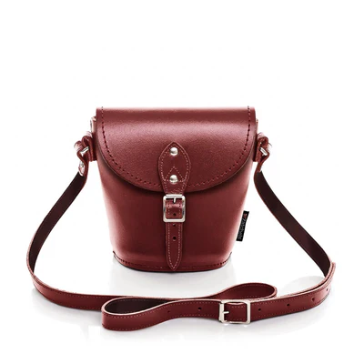 Cooper Allan Handmade Leather Barrel Bag - Oxblood