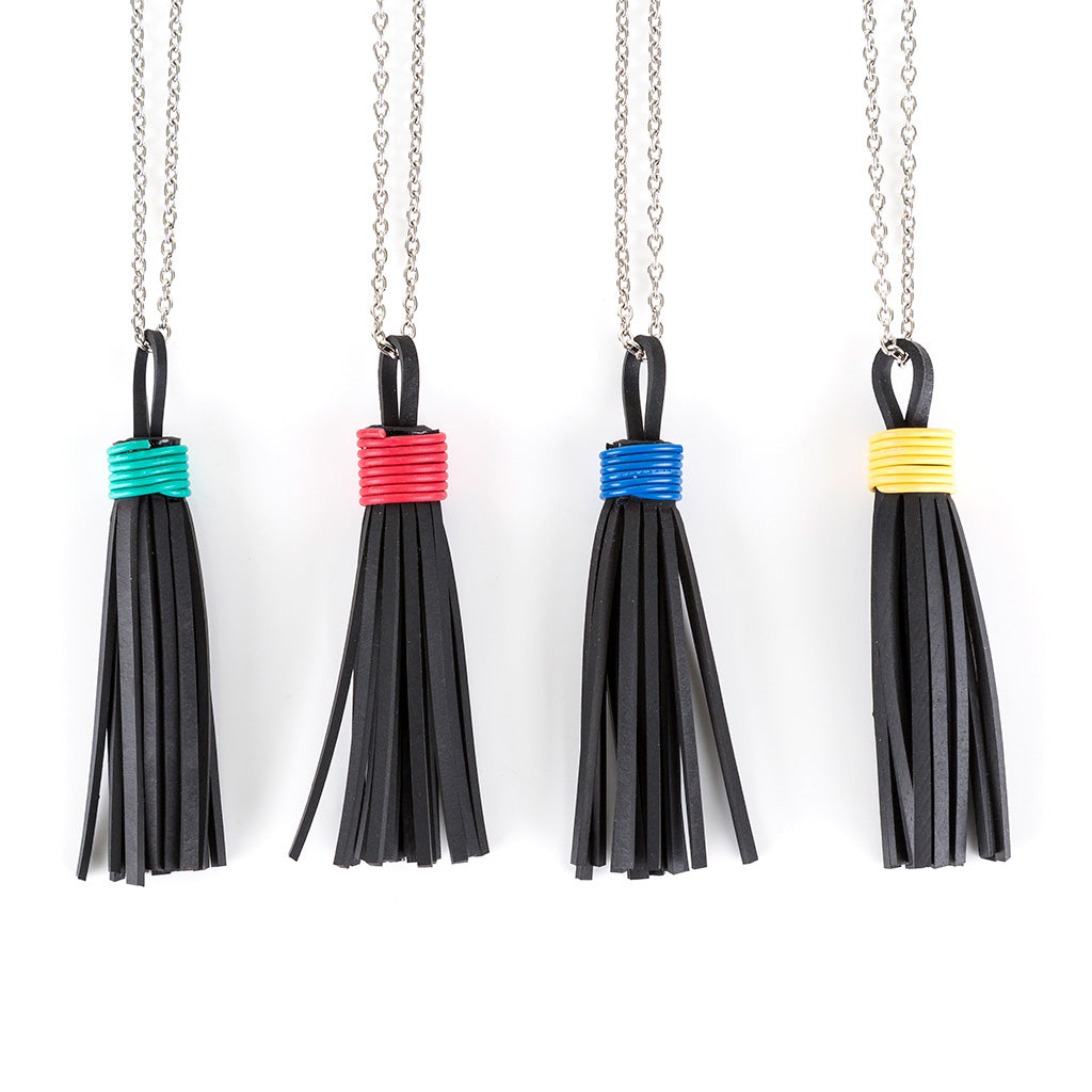 Asante Long Tassel Necklace-2