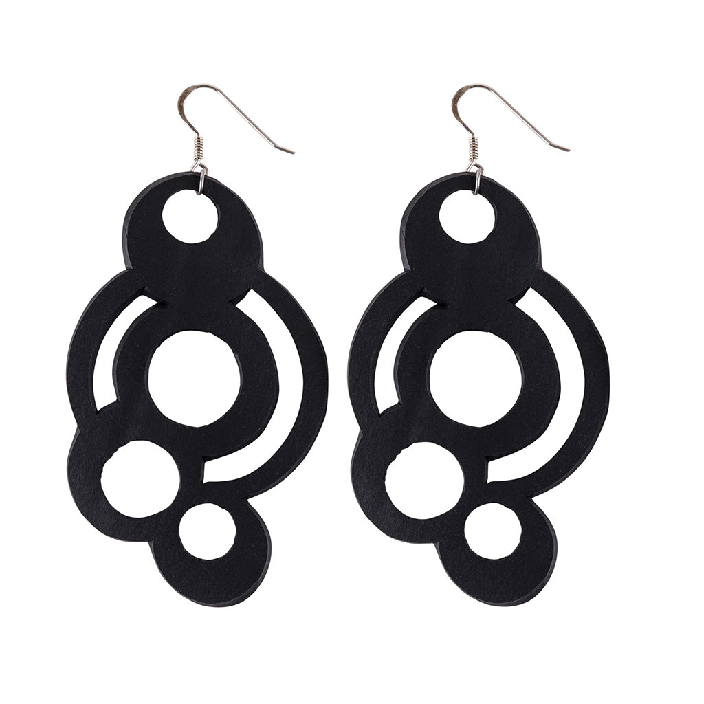 Circular Inner Tube Earrings-1