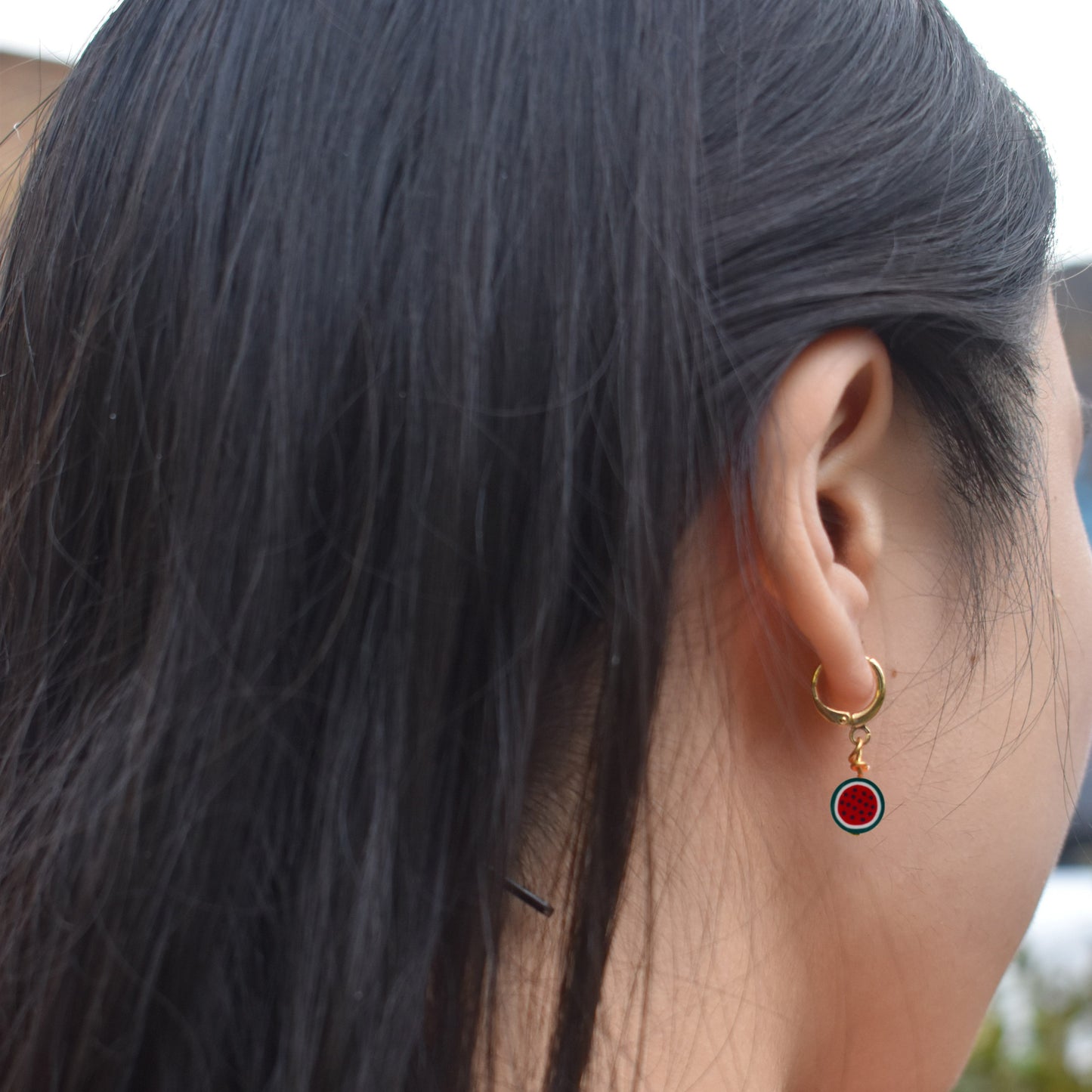Watermelon huggie earrings | by Ifemi Jewels-3