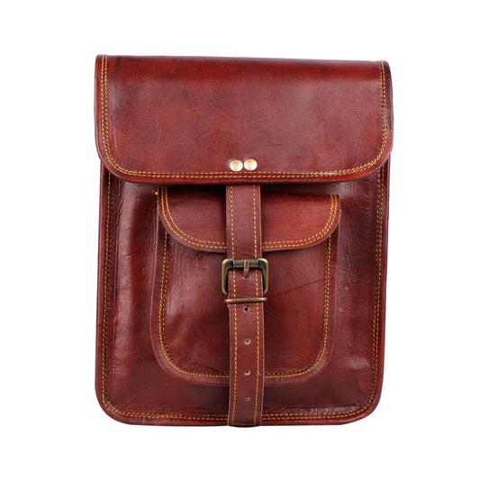Cooper Allan Cross Body Vintage Goat Leather Bag 13'' MT11