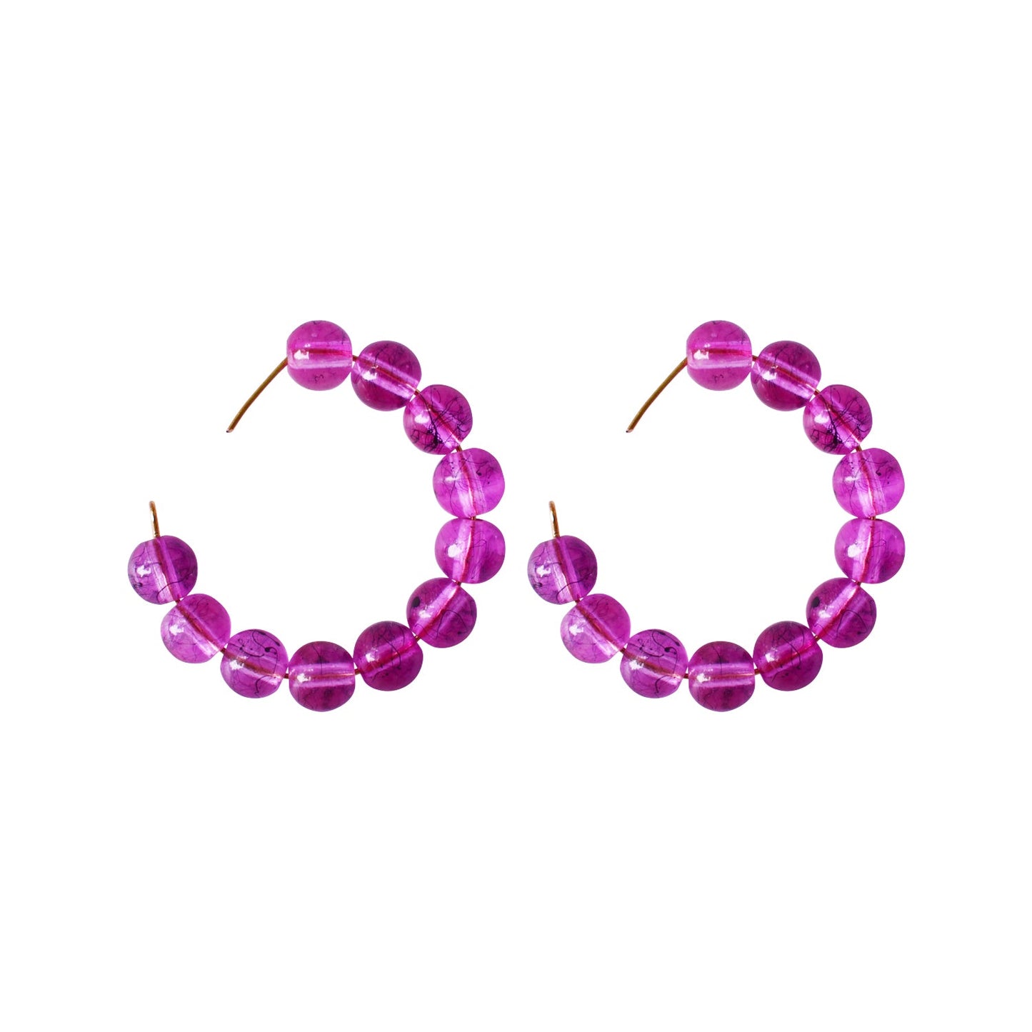 Pink Bubblegum Hoop Earrings, Bubblegum Earrings, Statement Hoop Earrings, Playful Pink Earrings, Pink Hoops | by lovedbynlanla