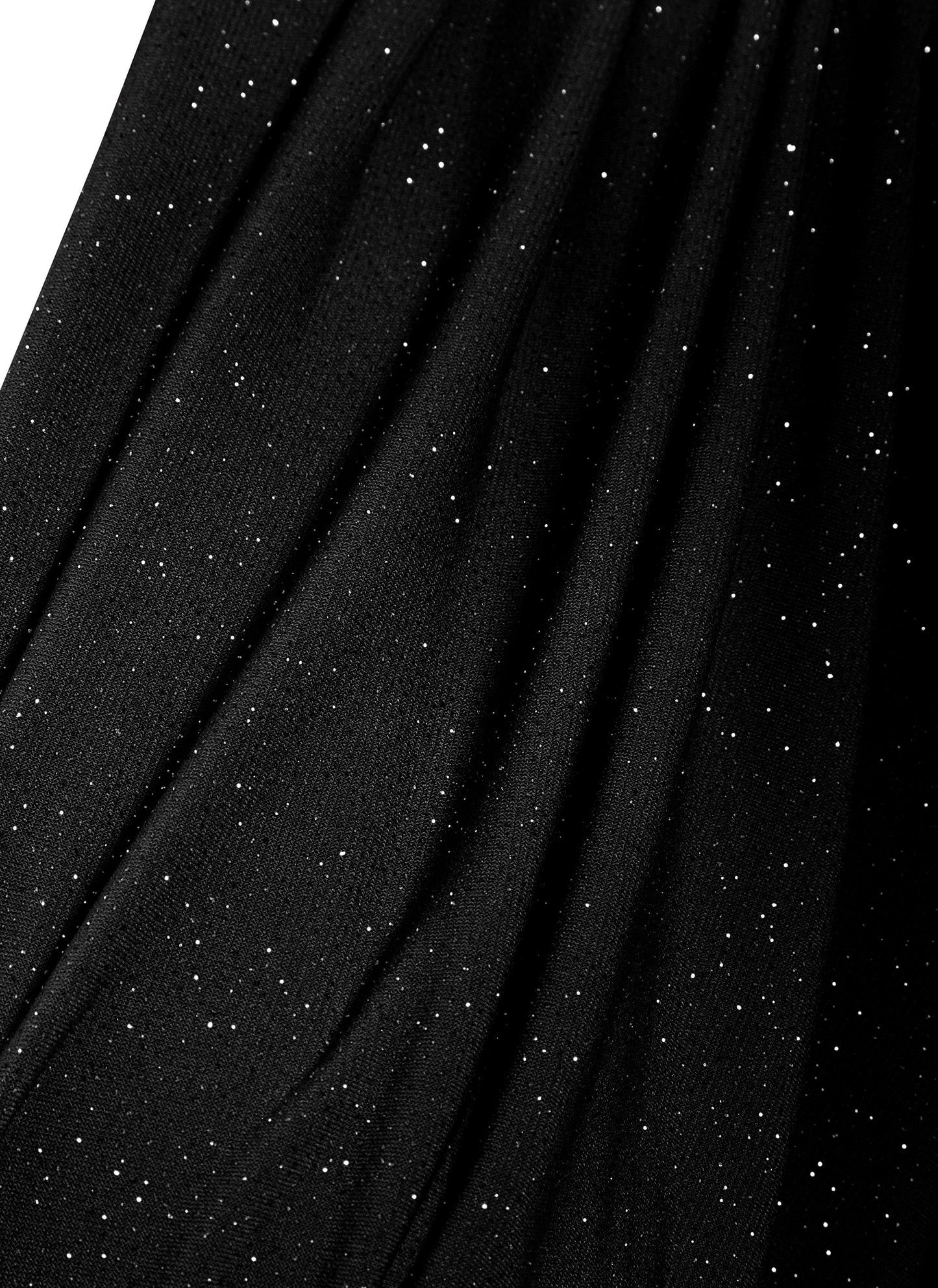 Sparkly Black Twist Front Dress-2