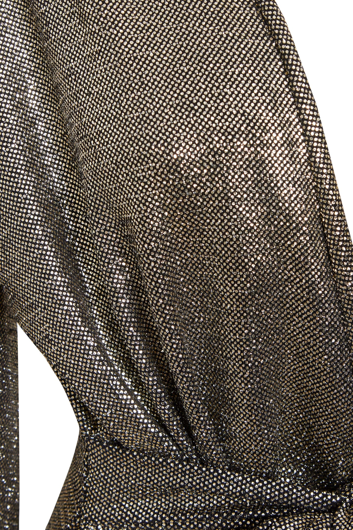 Mid-Length Sequin Wrap Dress-4