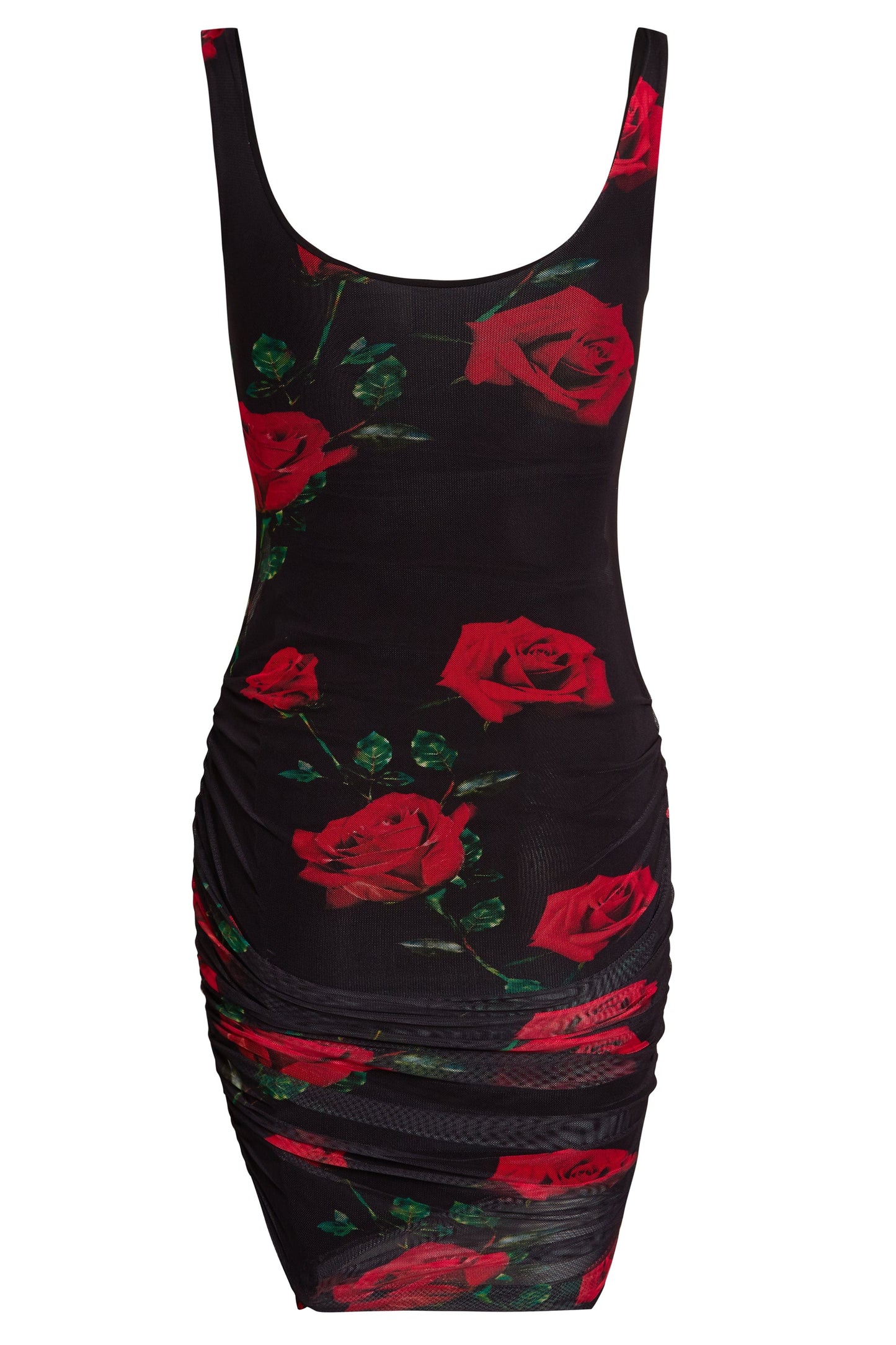 Ruched Bodycon Mini Dress-3