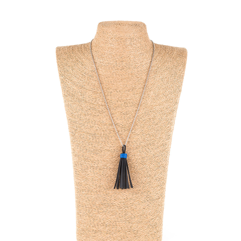 Asante Long Tassel Necklace-4
