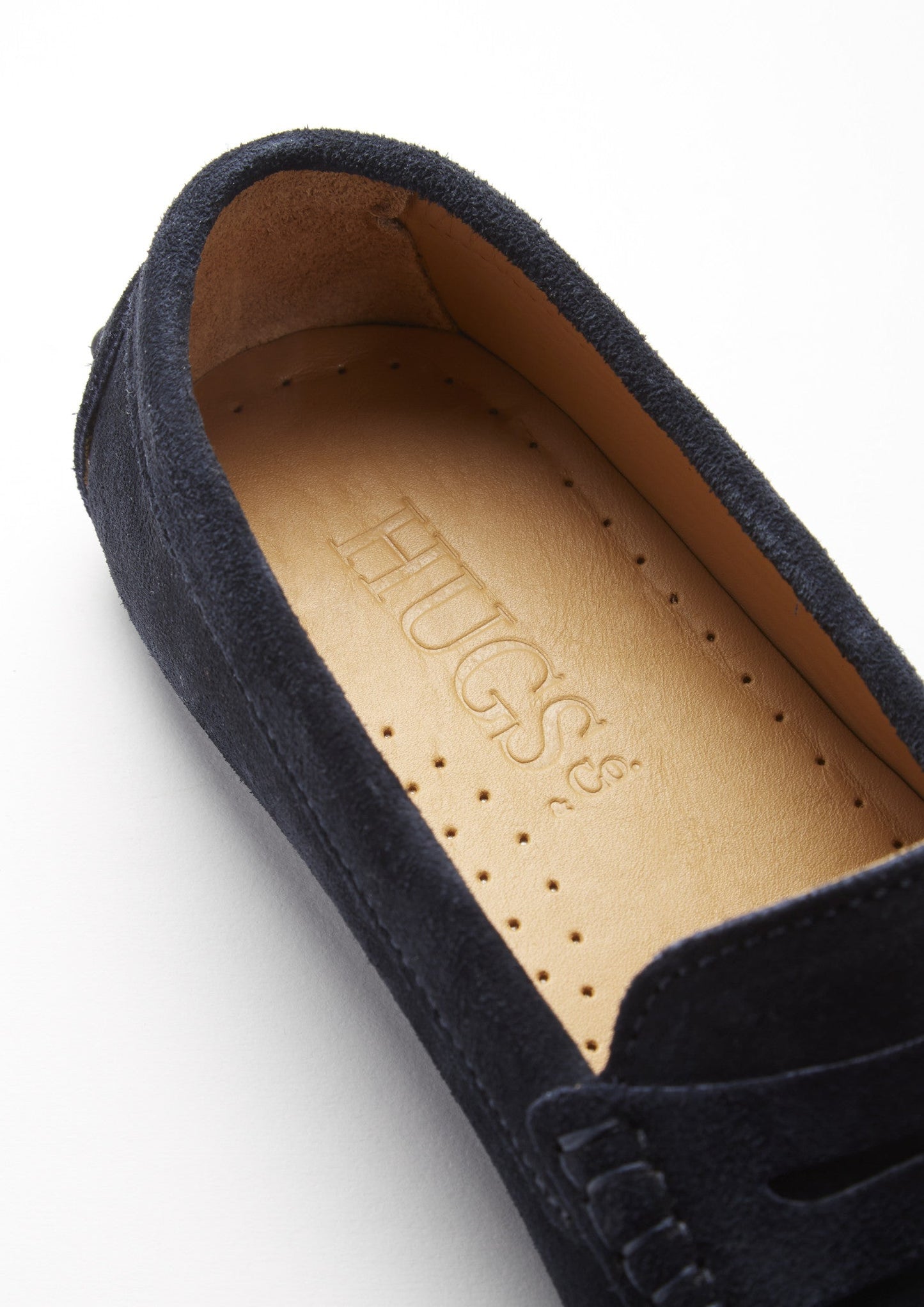 Women's Penny Driving Loafers, navy blue suede-4