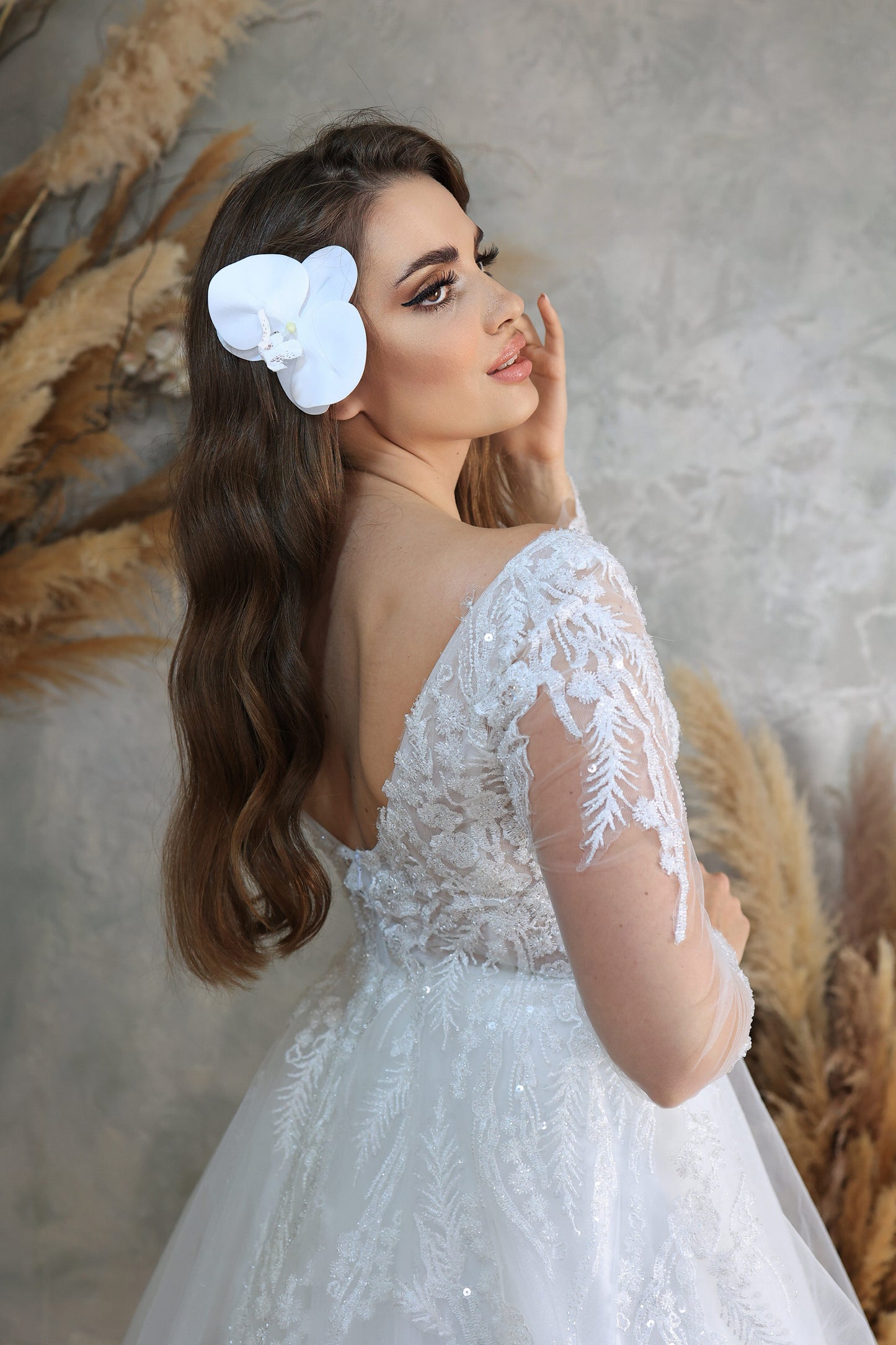 Nira narrow skirt a line wedding dress