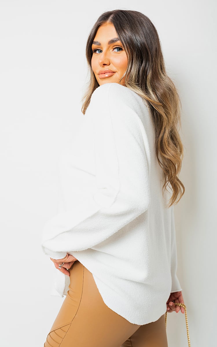 Moda Oversized Long Sleeve Knitted Jumper