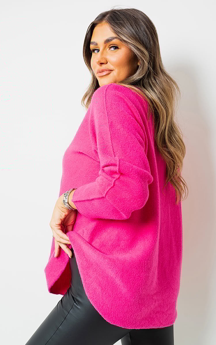 Moda Oversized Long Sleeve Knitted Jumper
