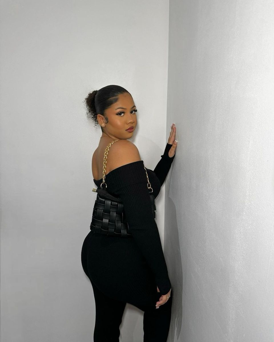 Moda Knitted Long Sleeves Cropped Off Shoulder Top and Trousers Co-ord Set