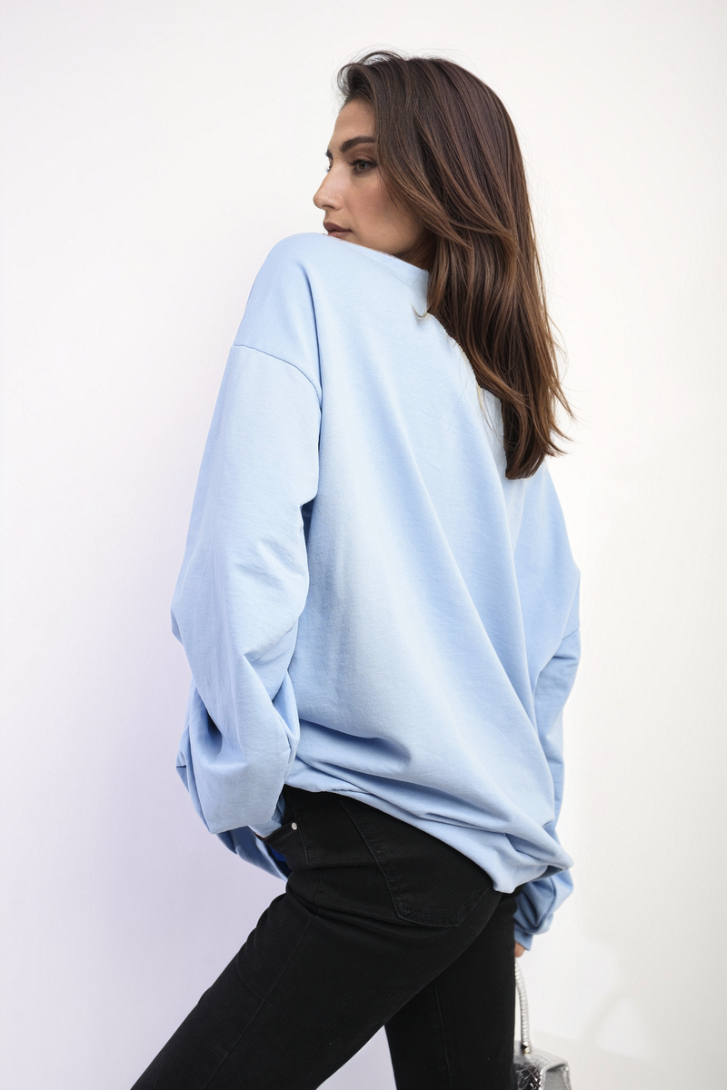 Moda Long Sleeve Bow Detail Jumper