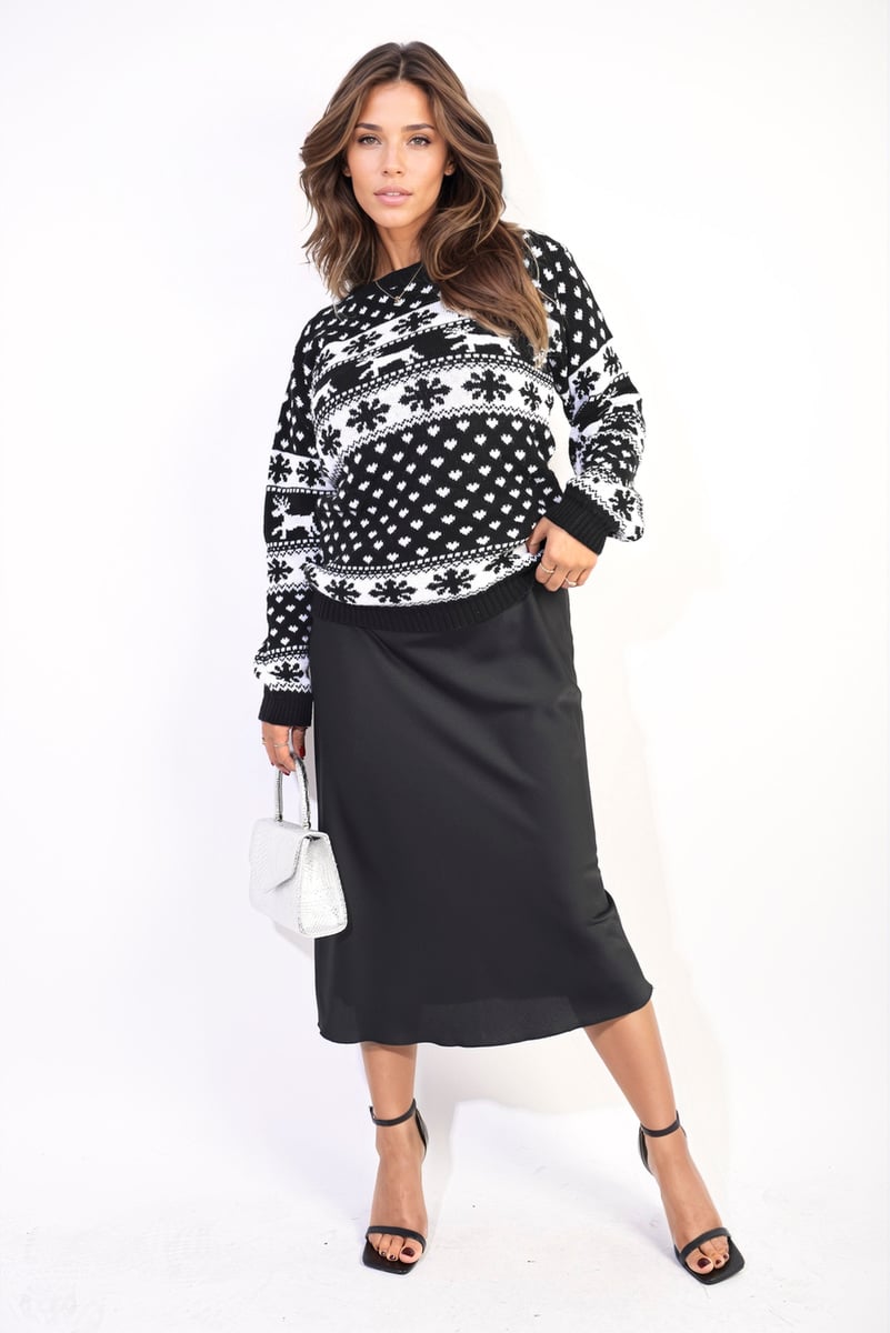 Moda Oversized Christmas Jumper