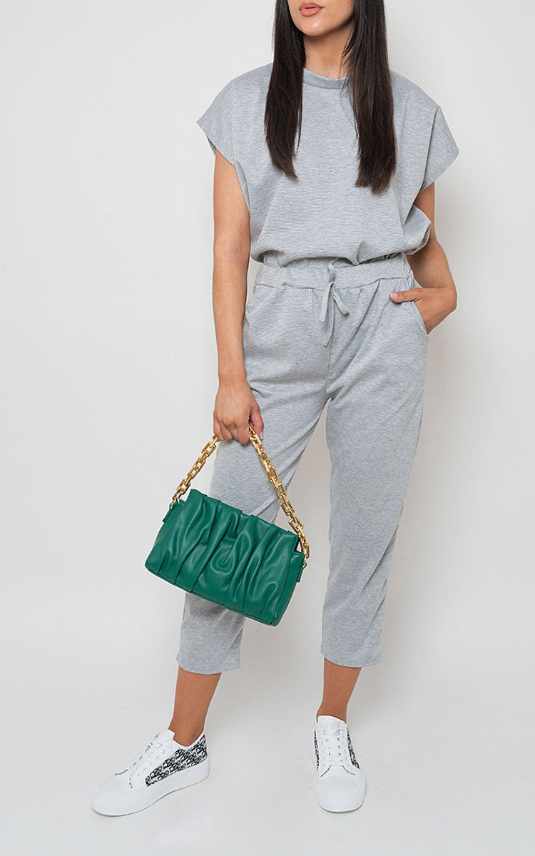 Moda Short Sleeve Boxy Lounge Wear Co-ord Set