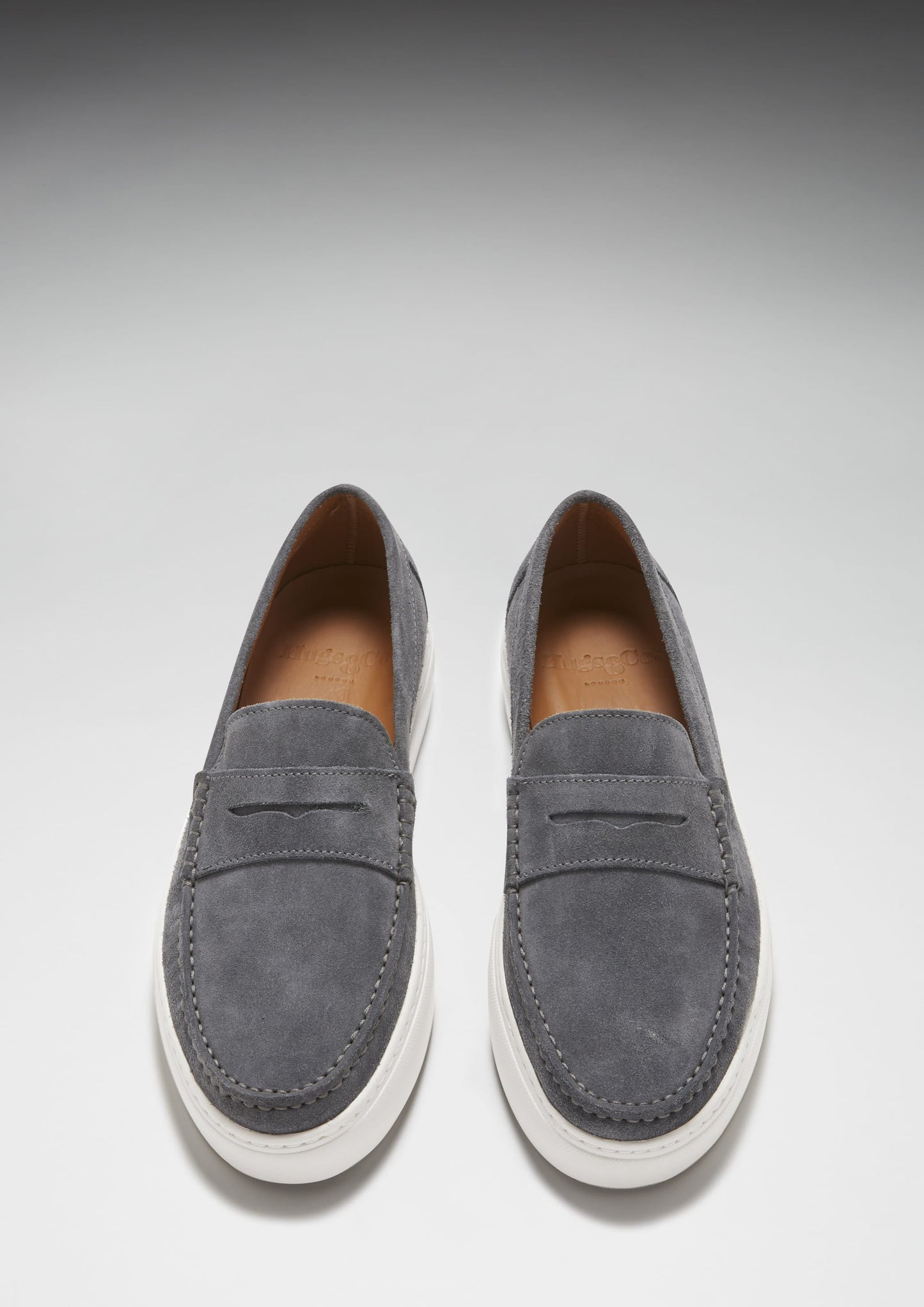 Slip-on Sneaker Loafers, slate grey suede-2