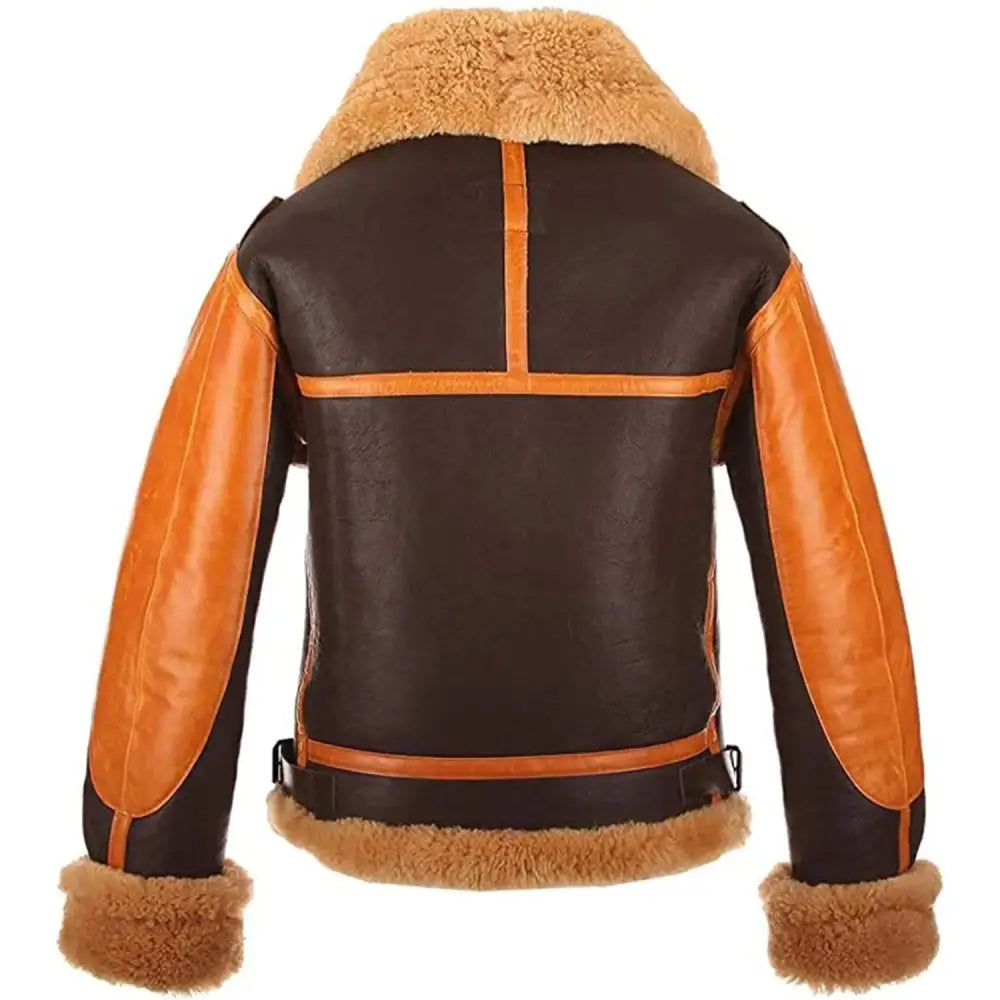 Men’s Aviator Sheepskin Leather Jacket-1