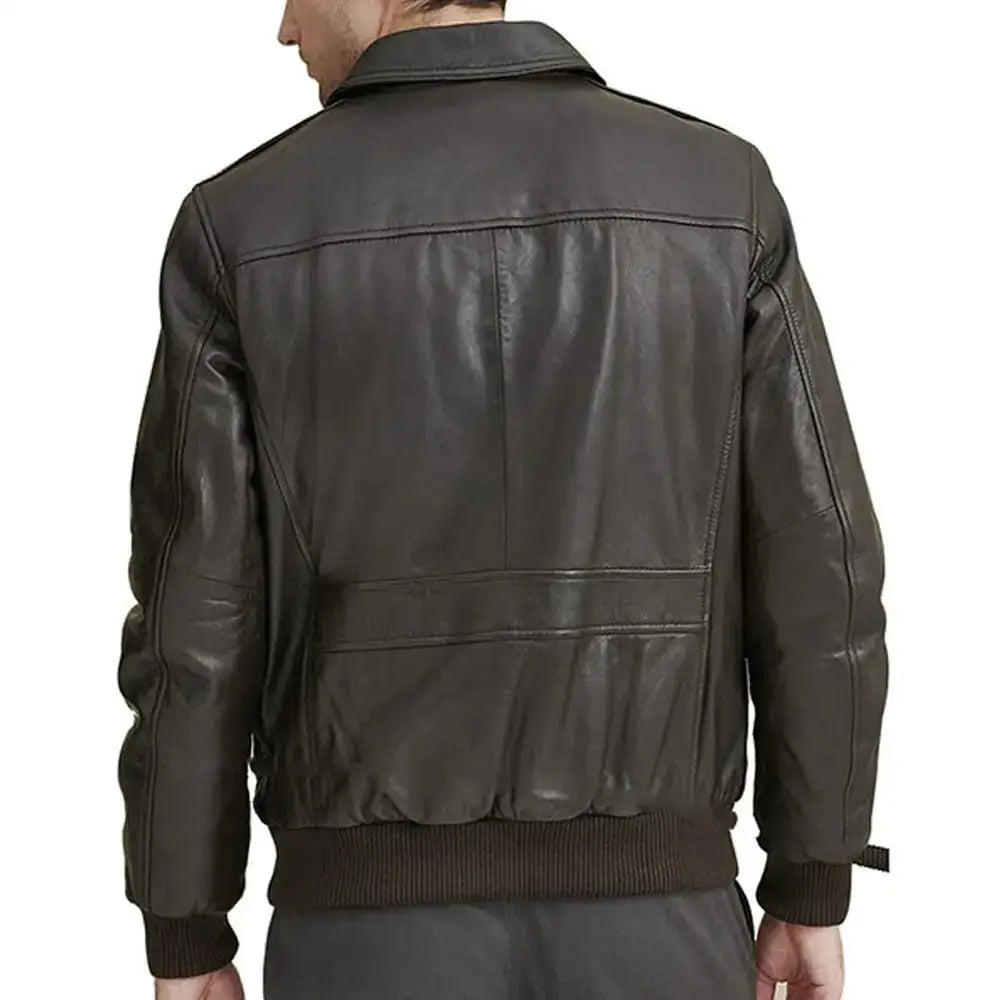 Mens Brown A2 Flight Aviator Jacket