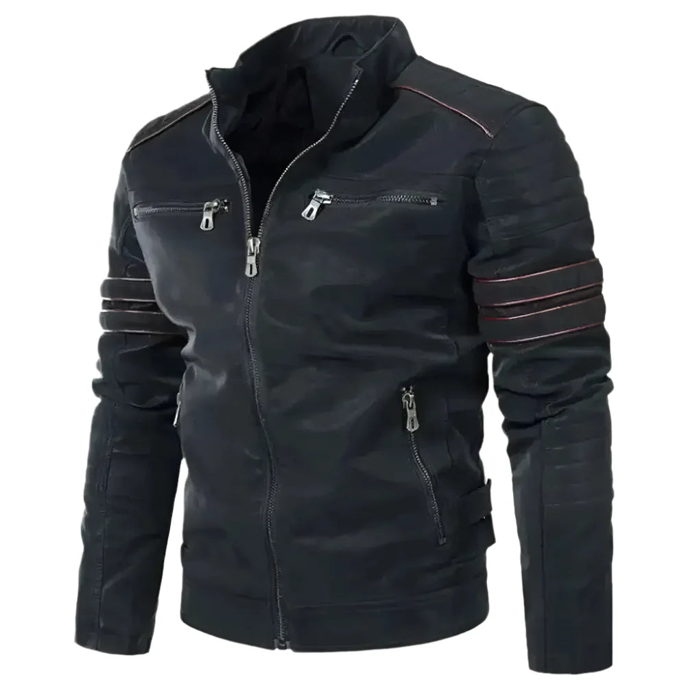 Men’s Pegasus Leather Biker Jacket