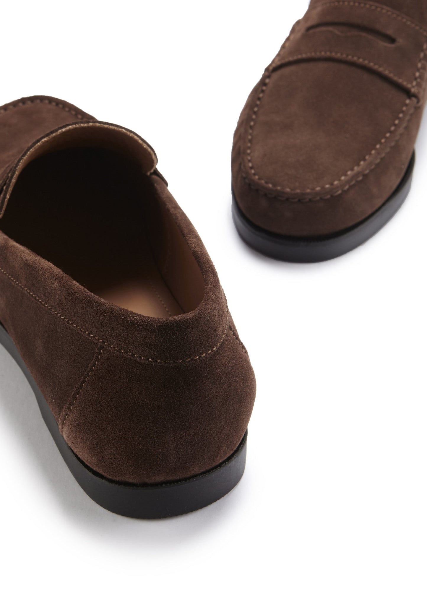 Boat Loafers, brown suede-3