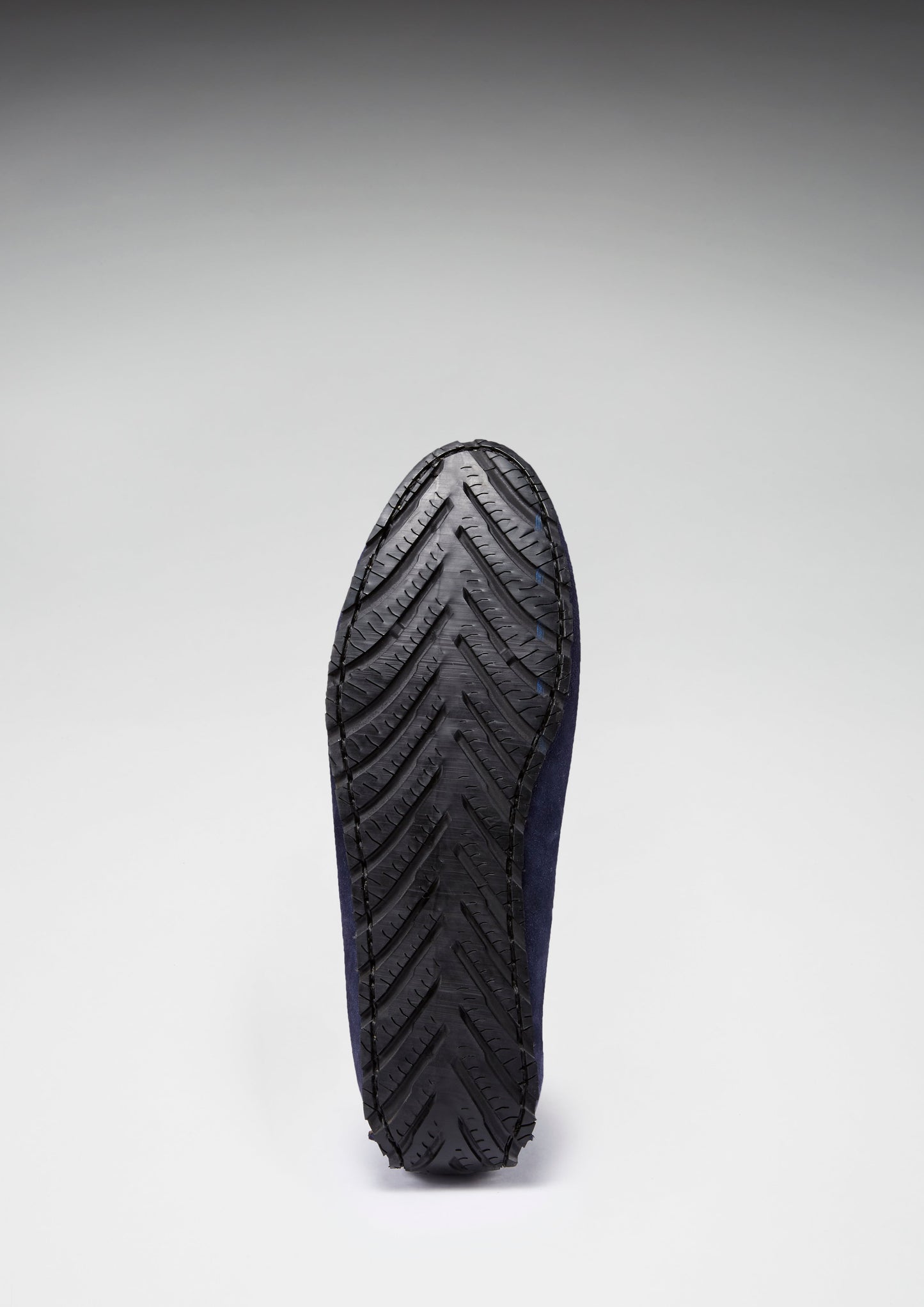 Tyre Sole Driving Loafers, navy blue suede-1