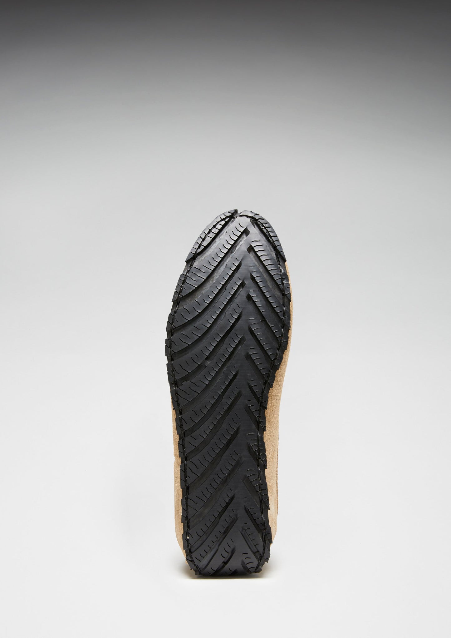 Tyre Sole Laced Driving Loafers, taupe suede-1