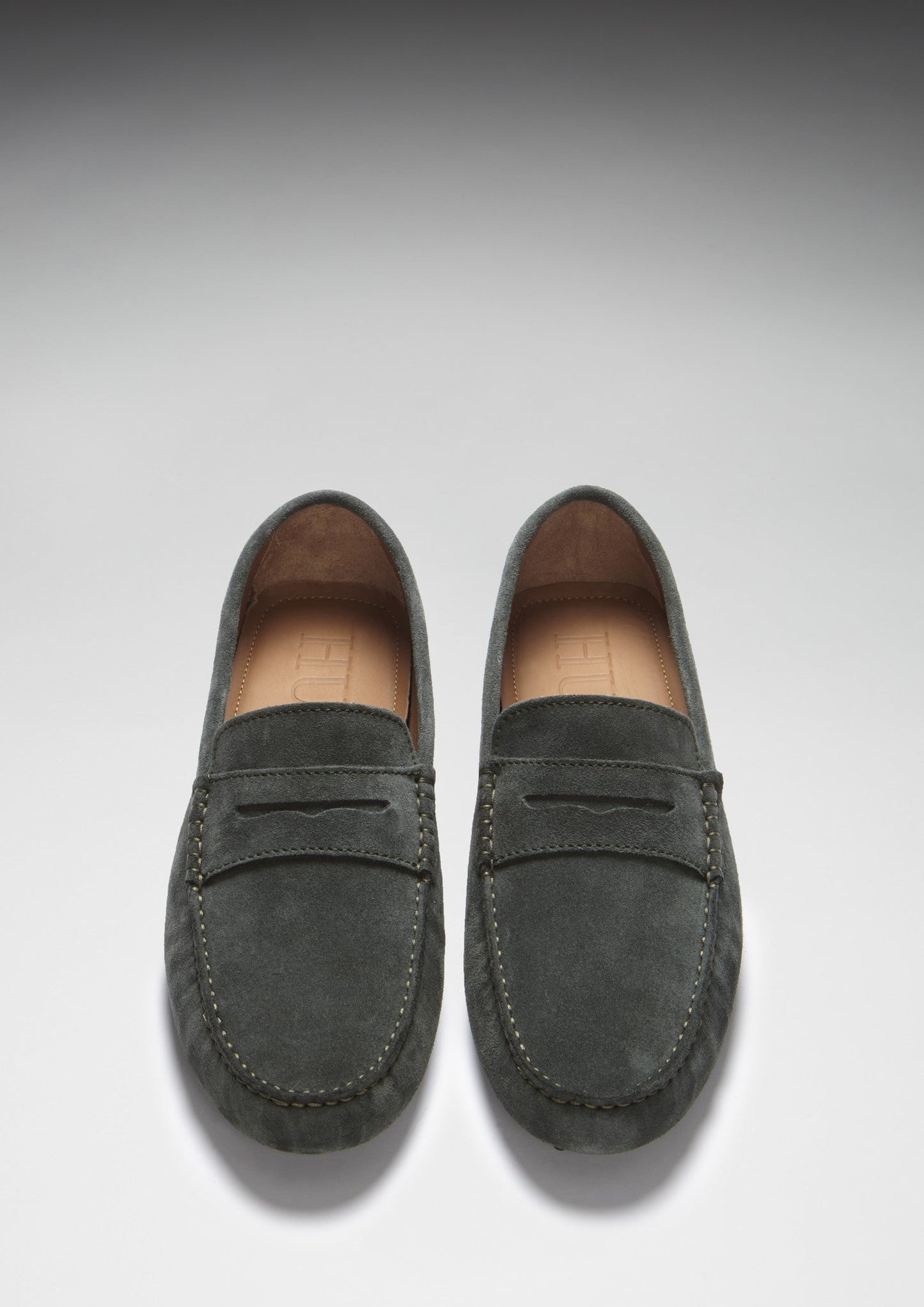 Penny Driving Loafers, racing green suede-2