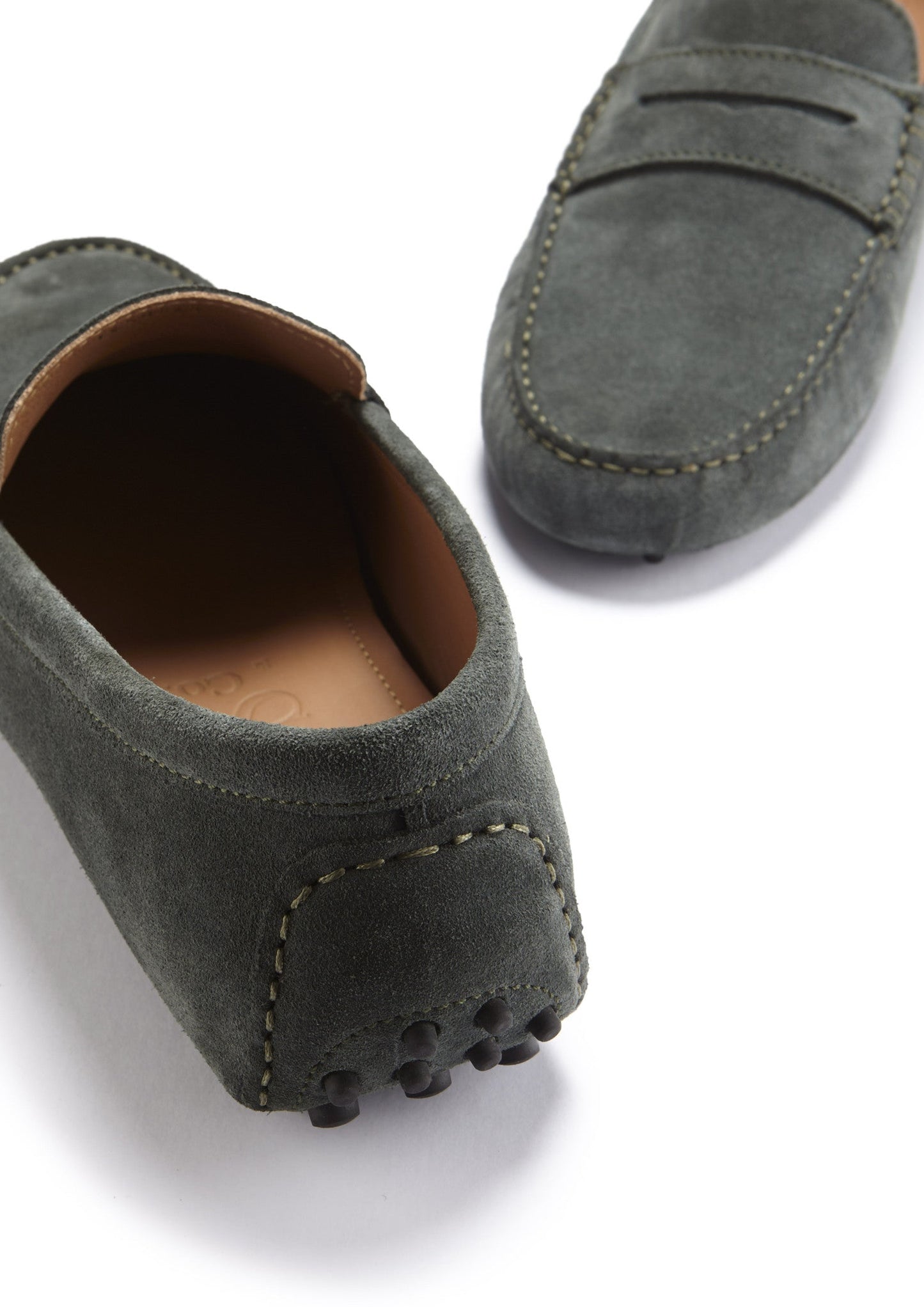 Penny Driving Loafers, racing green suede-3
