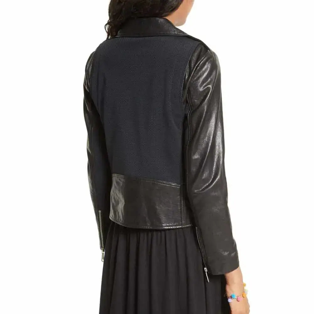 Women’s Slim Fit Leather Biker Jacket