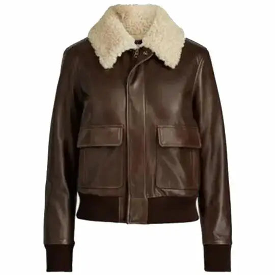 Riders Republic UK Women’s Shearling Aviator Leather Vest