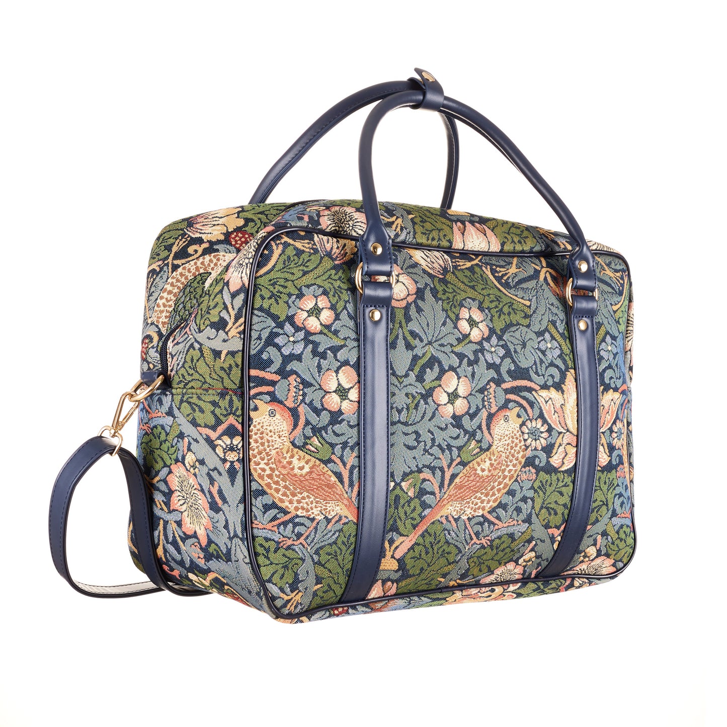 William Morris Strawberry Thief Blue - Cabin Bag