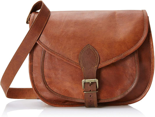 Vintage Leather Satchel Bag Full Grain Goat Leather 11 inch MT 10