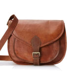 Vintage Leather Satchel Bag Full Grain Goat Leather 11 inch MT 10
