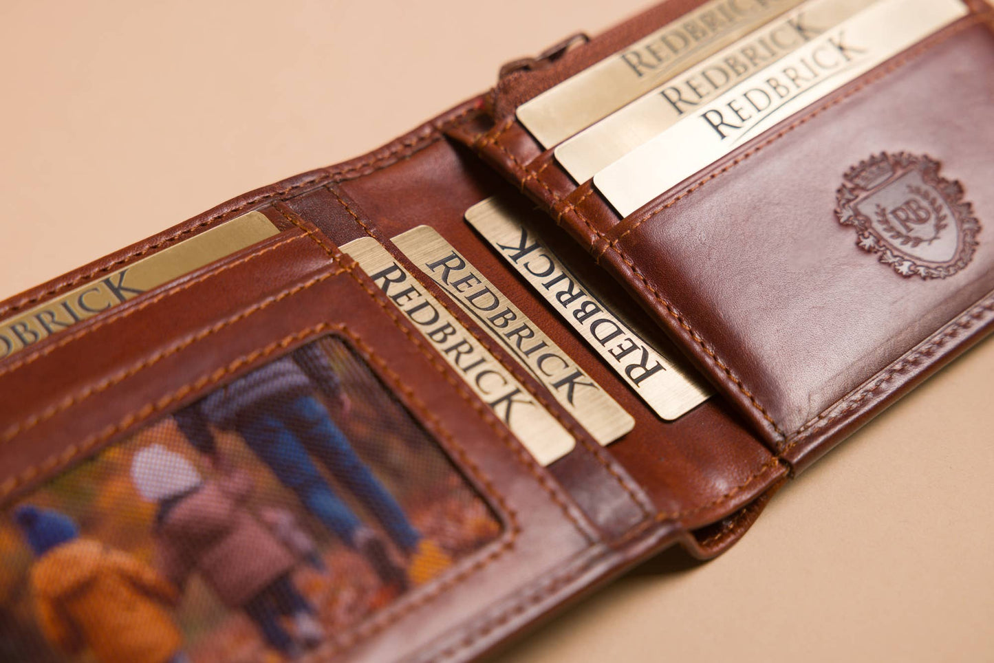 Redbrick Bifold Cognac Leather Wallet