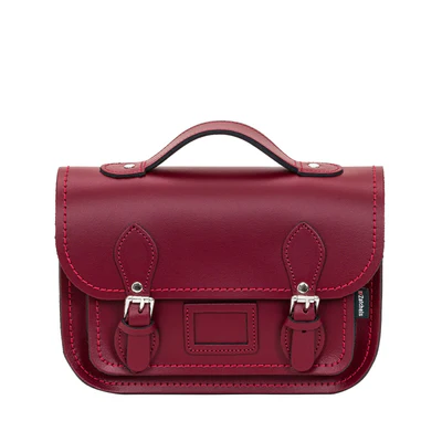 Cooper Allan Leather Midi Satchel - Oxblood