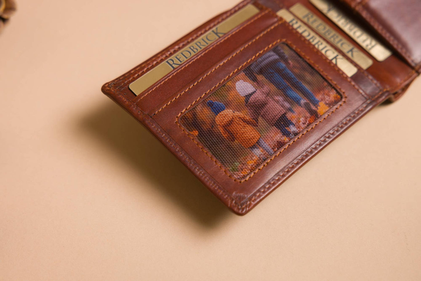 Redbrick Bifold Cognac Leather Wallet