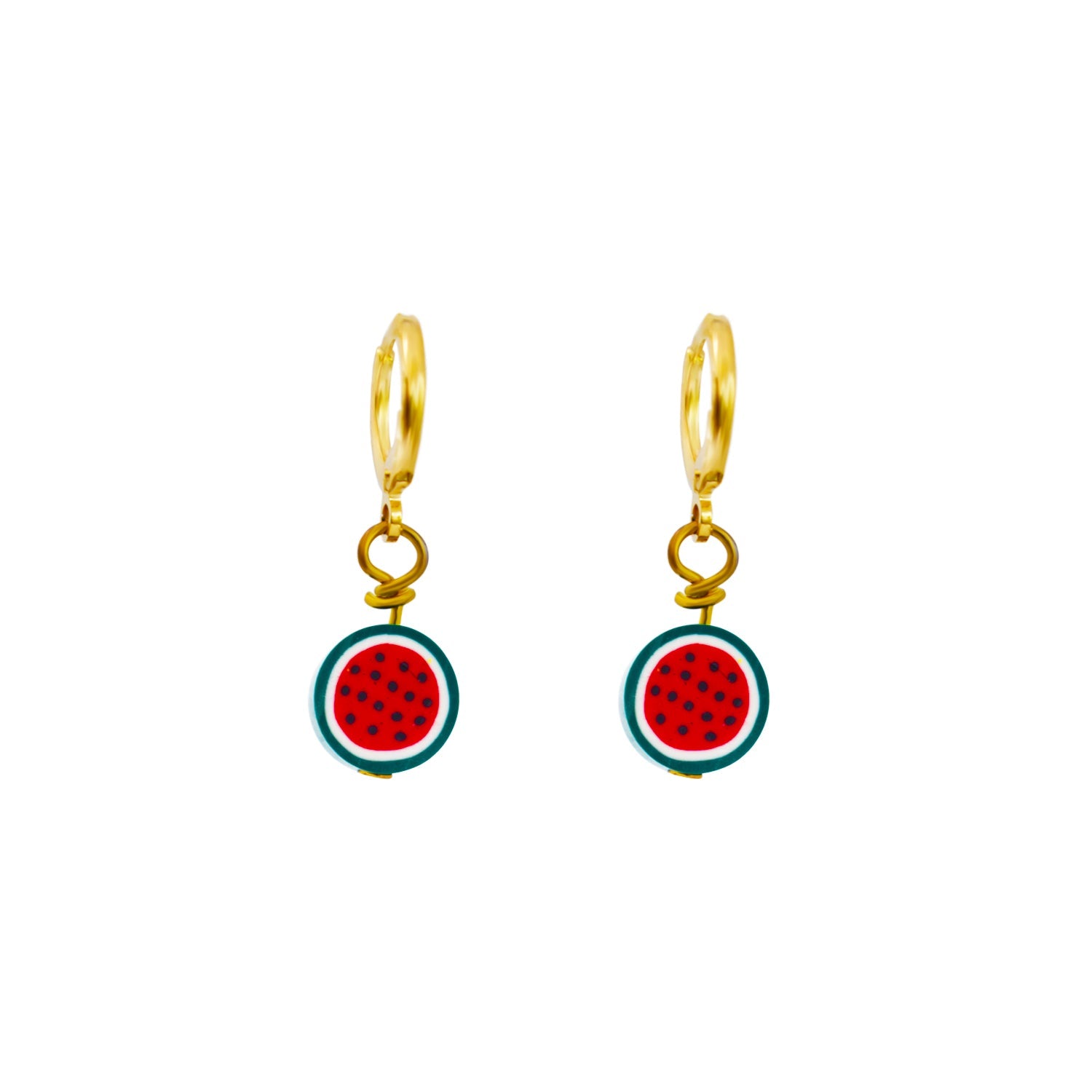 Watermelon huggie earrings | by Ifemi Jewels-0