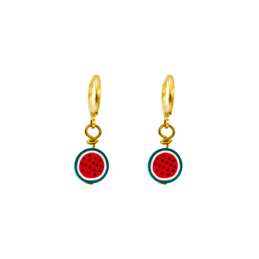 Watermelon huggie earrings | by Ifemi Jewels-0