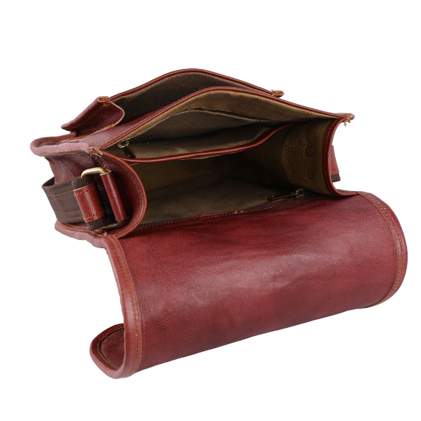 Cooper Allan Cross Body Vintage Leather Bag 11 “