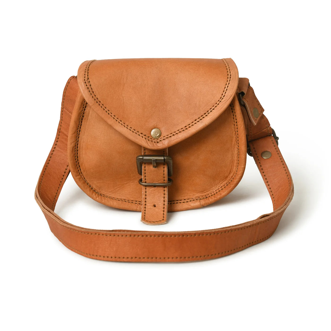Cooper Allan Cross Body Sling  Vintage Leather Bag For Girls 13 inch