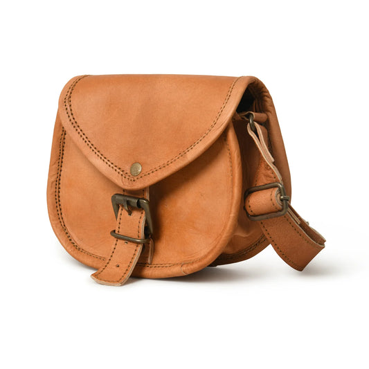 Cross Body Handcrafted  Small Sling Vintage Leather Crossbody Bag For Girls 9 X 7 inc MT7