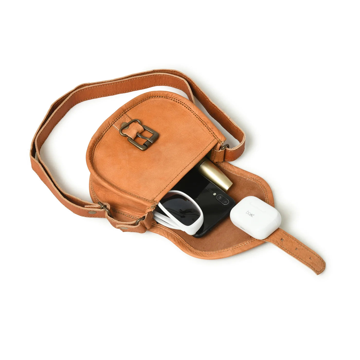 Cooper Allan Cross Body Sling  Vintage Leather Bag For Girls 13 inch