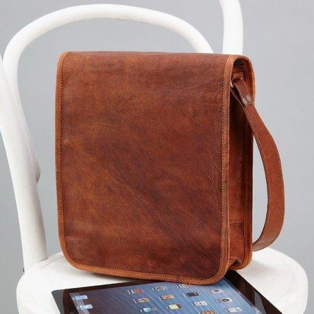 15″11 Vintage Handcrafted Leather Laptop Bag without Pocket | 100% Genuine Leather CS4
