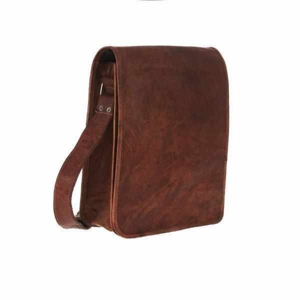 15″11 Vintage Handcrafted Leather Laptop Bag without Pocket | 100% Genuine Leather CS4