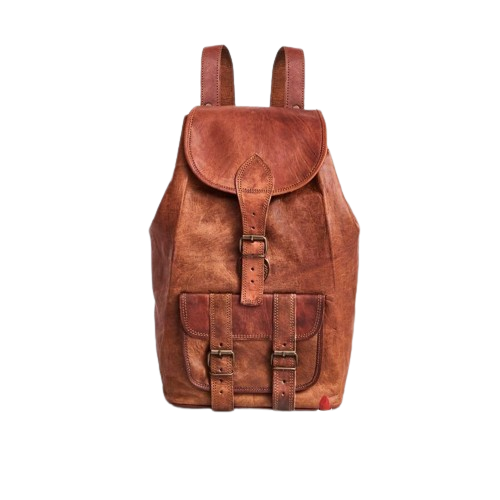 Handcrafted 13*18 Inch Large Goat Leather Backpack | 100% Genuine Leather CS8