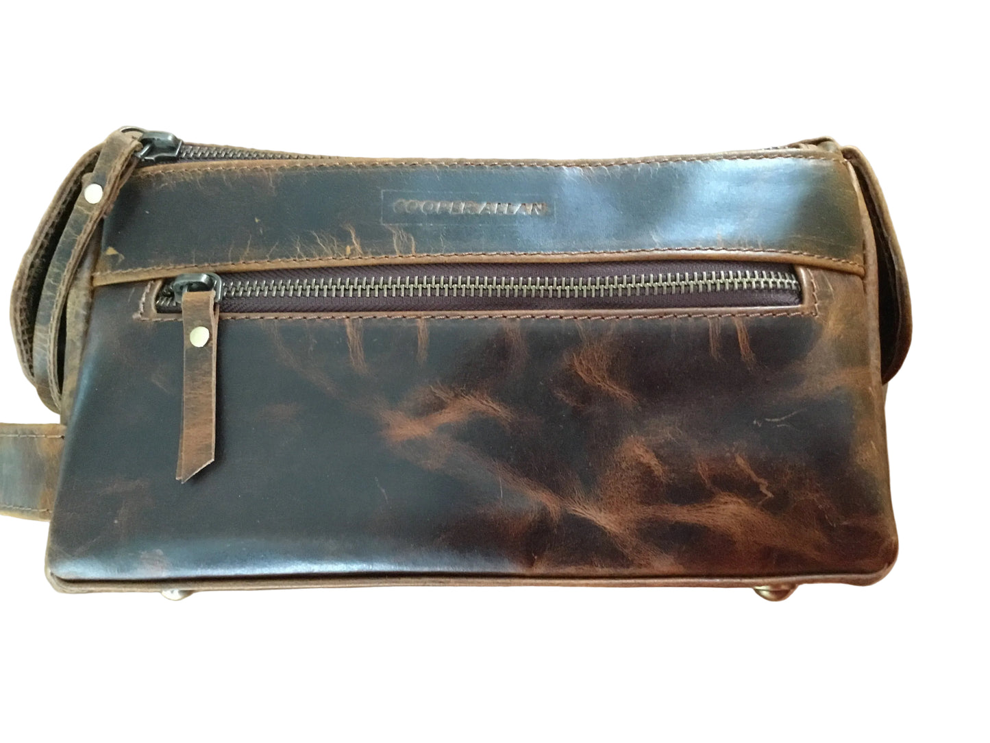 Handmade Full Grain Buffalo Leather vintage toiletry bag
