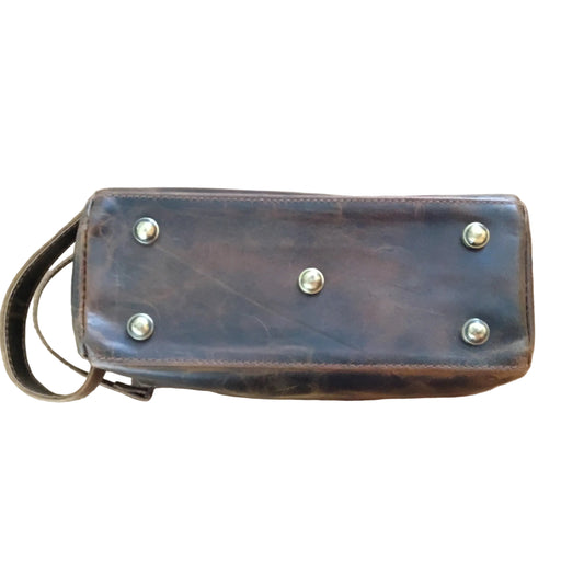 Handmade Full Grain Buffalo Leather vintage toiletry bag