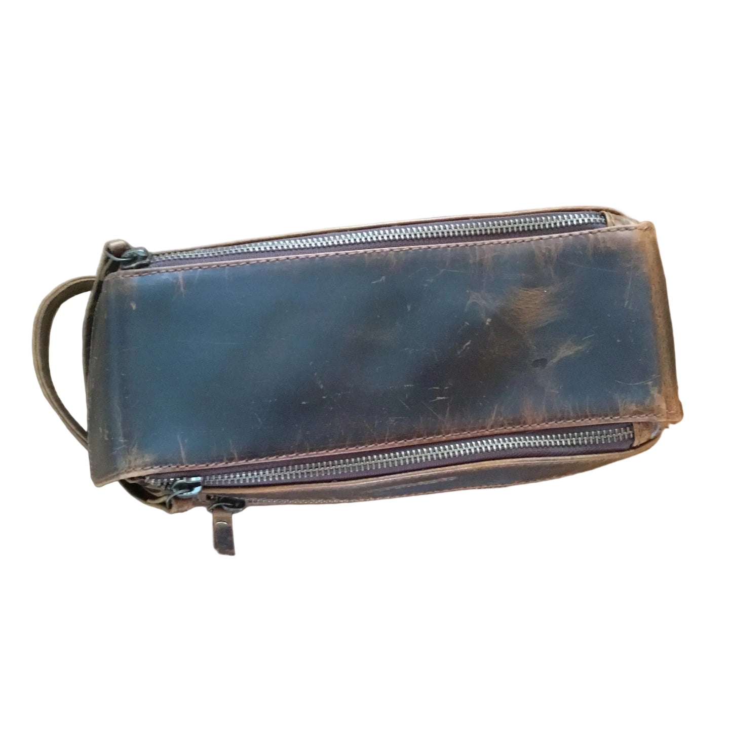 Handmade Full Grain Buffalo Leather vintage toiletry bag