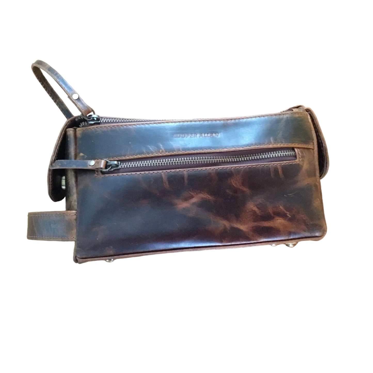 Handmade Full Grain Buffalo Leather vintage toiletry bag